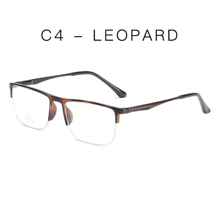 Handoer Unisex Semi Rim Square Alloy Eyeglasses 8725 Semi Rim Handoer C4