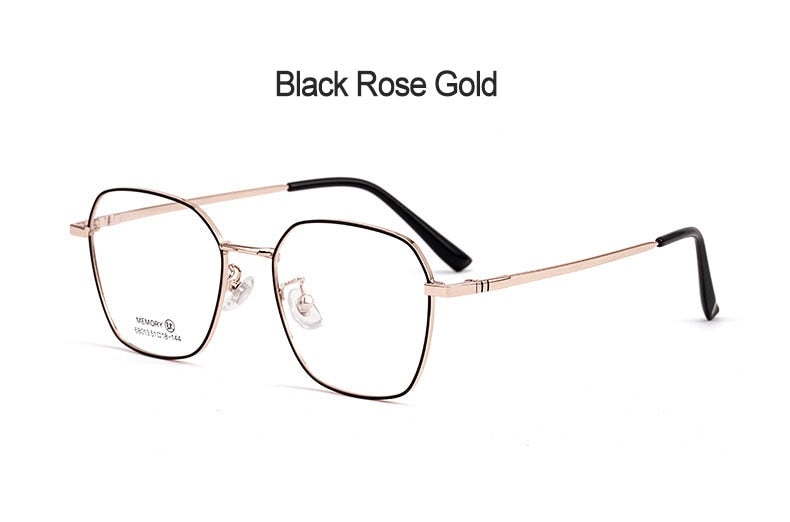 Hotochki Unisex Full Rim Polygon Memory Alloy Frame Eyeglasses 68013 Full Rim Hotochki