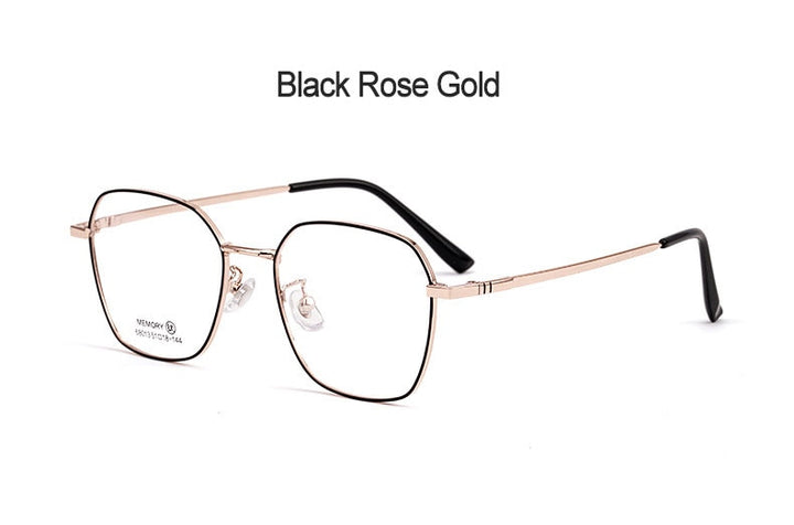 Hotochki Unisex Full Rim Polygon Memory Alloy Frame Eyeglasses 68013 Full Rim Hotochki