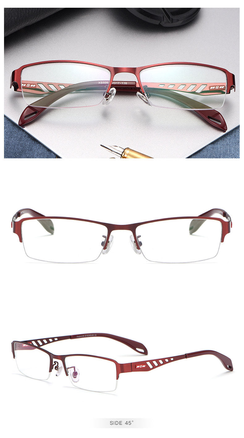 Reven Jate Xs505 Unisex Semi Rim Alloy Tr 90  Eyeglasses Semi Rim Reven Jate