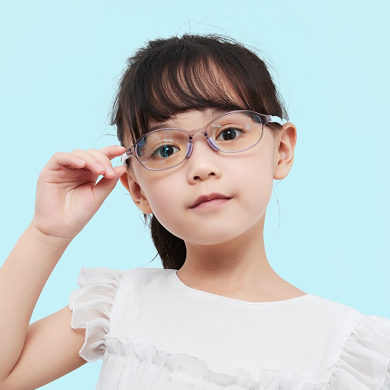 Reven Jate Unisex Children's Full Rim Oval Tr 90 Silicone Eyeglasses 5110 Full Rim Reven Jate