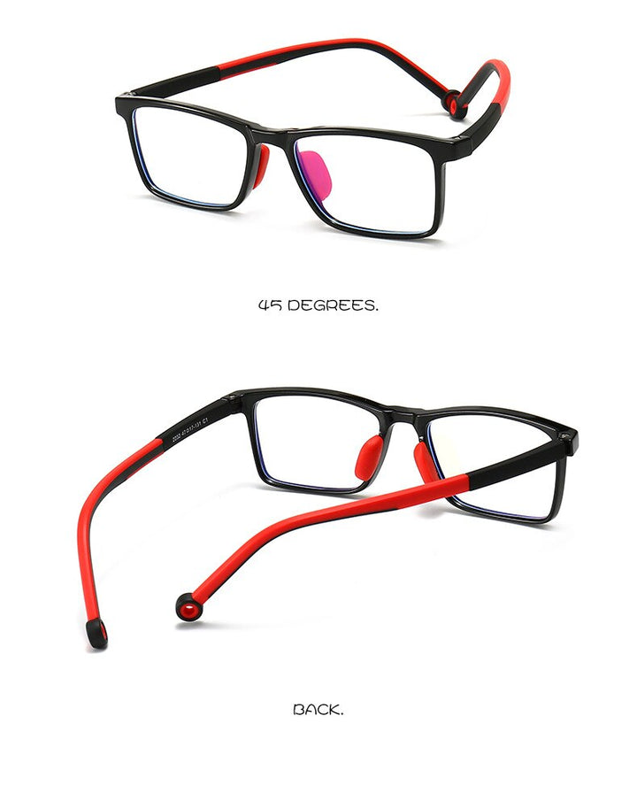 Yimaruili Unisex Children's Full Rim TR 90 Resin Frame Eyeglasses 2232 Full Rim Yimaruili Eyeglasses