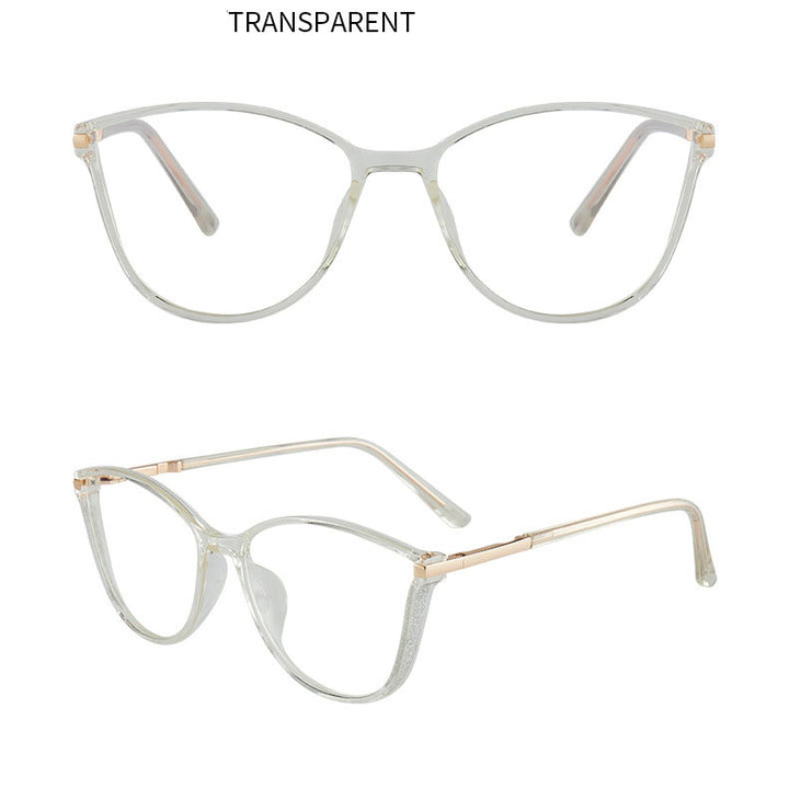 Hotony Women's Full Rim TR 90 Resin Cat Eye Frame Eyeglasses 7041 Full Rim Hotony