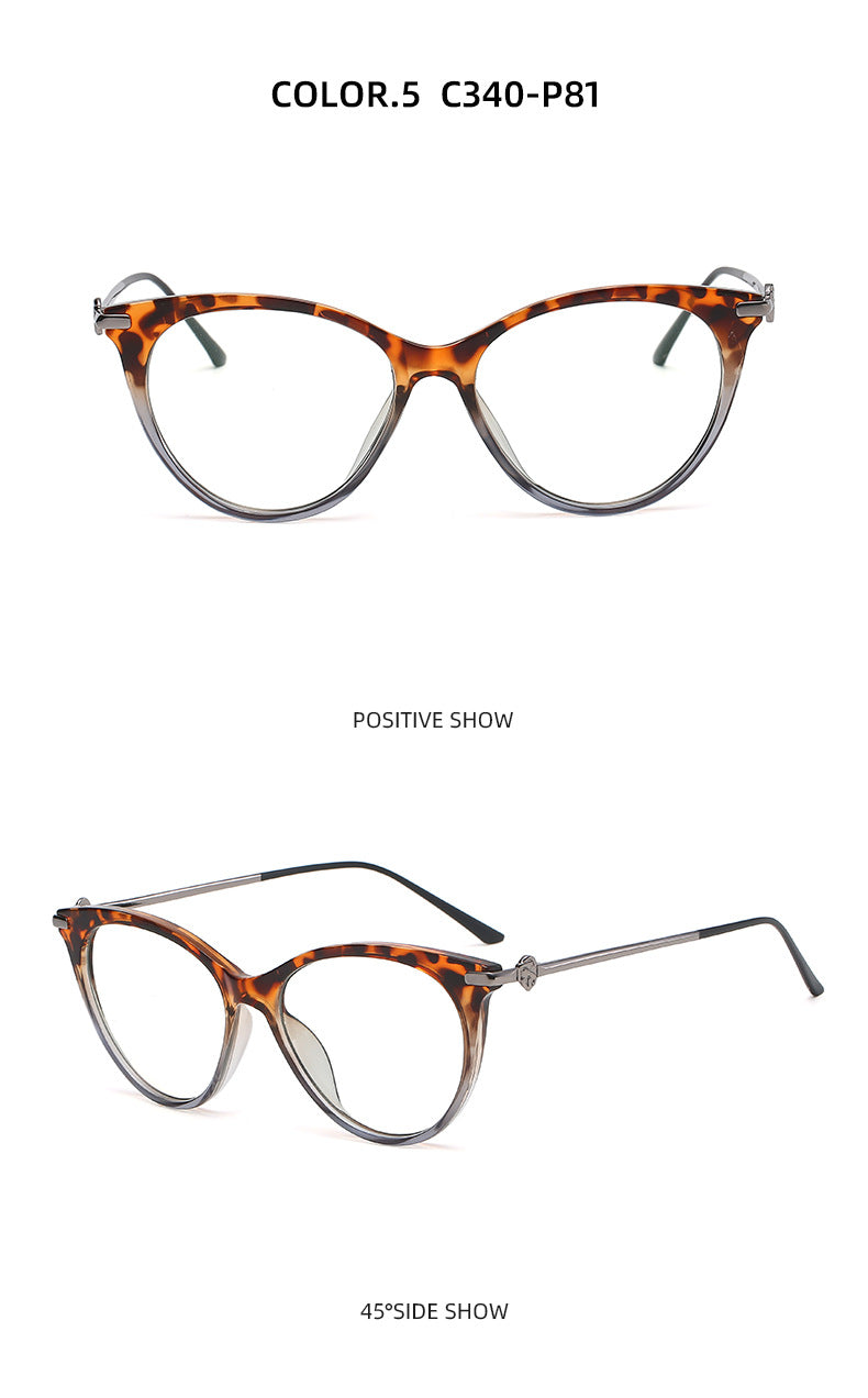 Hotony Women's Full Rim Cat Eye TR 90 Resin Frame Eyeglasses Tr2335 Full Rim Hotony