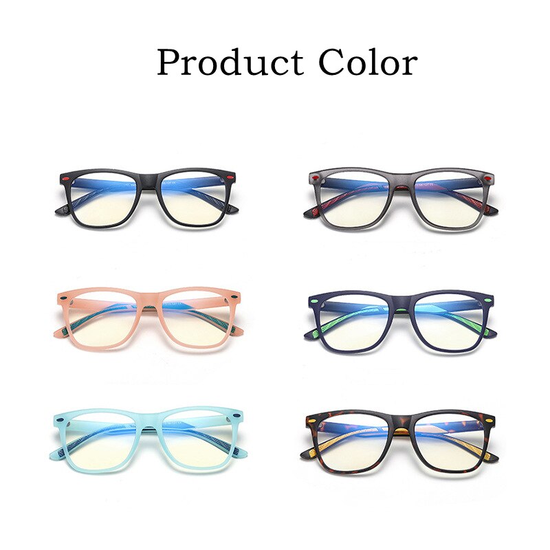 Yimaruili Unisex Youth Full Rim TR 90 Resin Acetate Frame Anti Blue Light Computer Eyeglasses 5102 Full Rim Yimaruili Eyeglasses