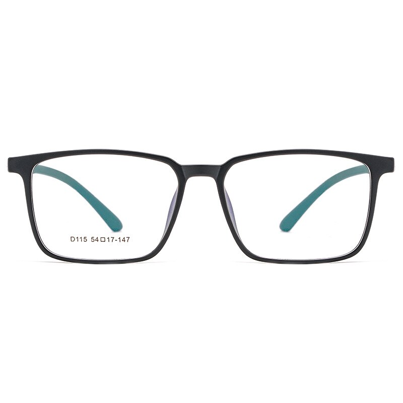 KatKani Unisex Full Rim Square TR 90 Frame Eyeglasses D115 Full Rim KatKani Eyeglasses   