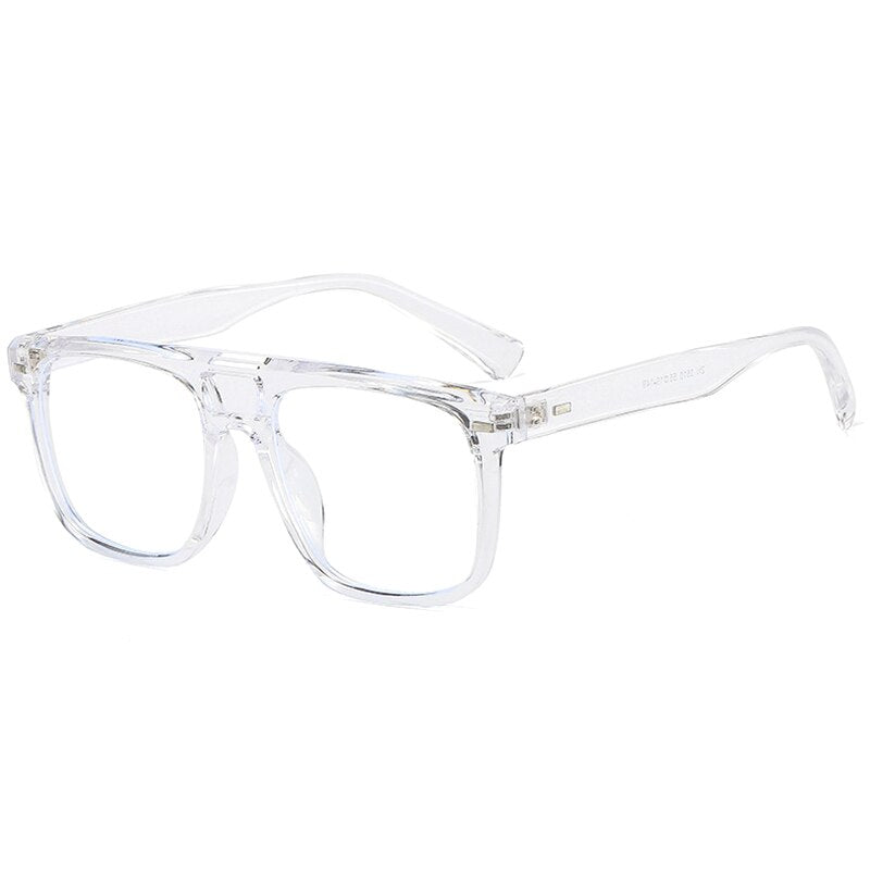 Hotochki Unisex Full Rim PC Plastic Resin Frame Eyeglasses 3510 Full Rim Hotochki white