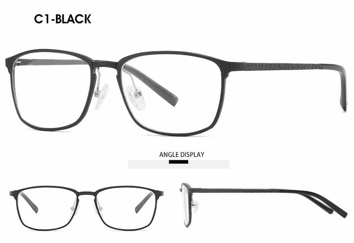Hotochki Unisex Full Rim Aluminum Magnesium Alloy Frame Eyeglasses 6266 Full Rim Hotochki