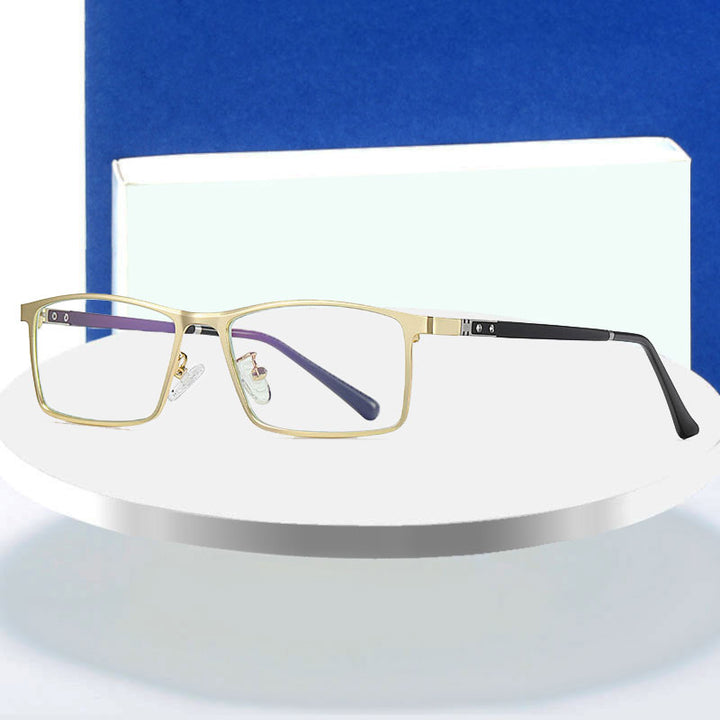 Hotochki Men's Full Rim Alloy Frame Anti Blue Lens Eyeglasses 2316 Full Rim Hotochki