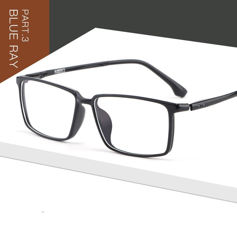 Yimaruili Men's Full Rim Steel Frame Eyeglasses 9810 Full Rim Yimaruili Eyeglasses