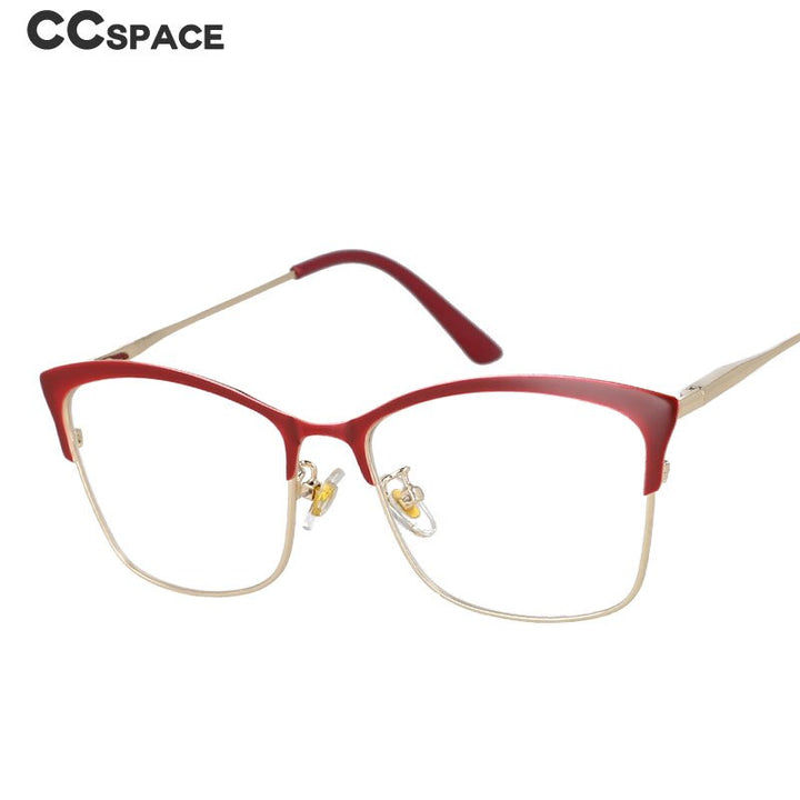 CCspace Women's Full Rim Square Cat Eye Tr 90 Alloy Frame Eyeglasses 51097 Full Rim CCspace