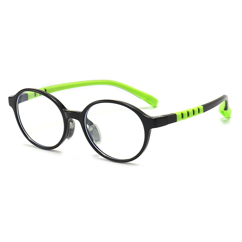 Oveliness Unisex Children's Full Rim Round Tr 90 Silicone Titanium Eyeglasses Trd108 Full Rim Oveliness
