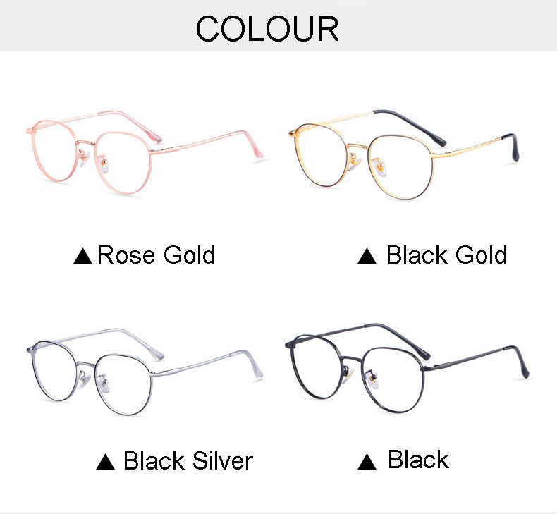 Hotony Unisex Full Rim Titanium Alloy Polygonal Frame Eyeglasses 80047 Full Rim Hotony