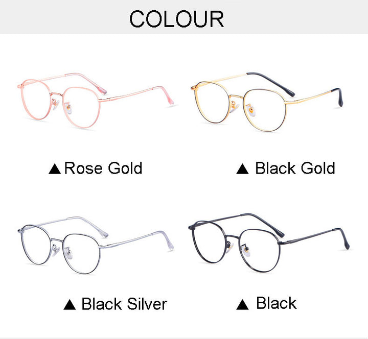 Hotony Unisex Full Rim Titanium Alloy Polygonal Frame Eyeglasses 80047 Full Rim Hotony