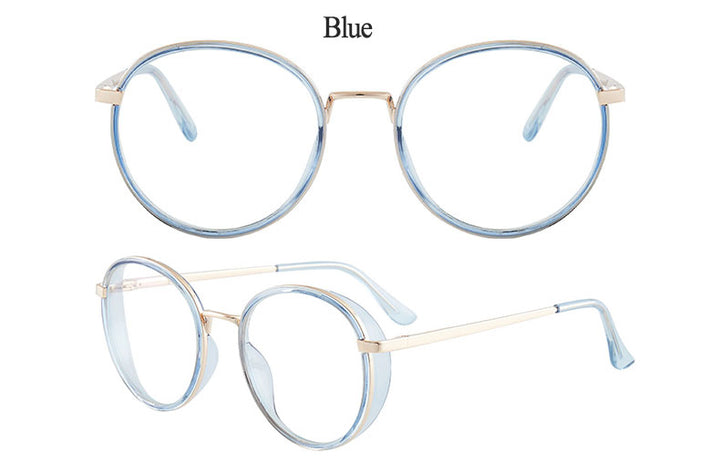 Hotony Women's Full Rim TR 90 Resin Round Frame Eyeglasses 7028 Full Rim Hotony