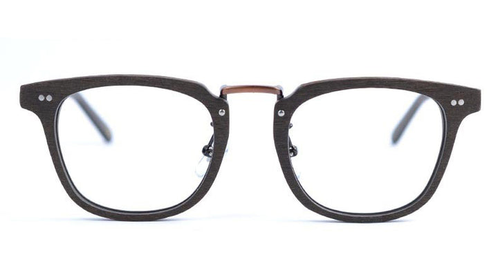 Hdcrafter Men's Full Rim Square Round Wood Alloy Acetate Frame Eyeglasses Ps7009 Full Rim Hdcrafter Eyeglasses