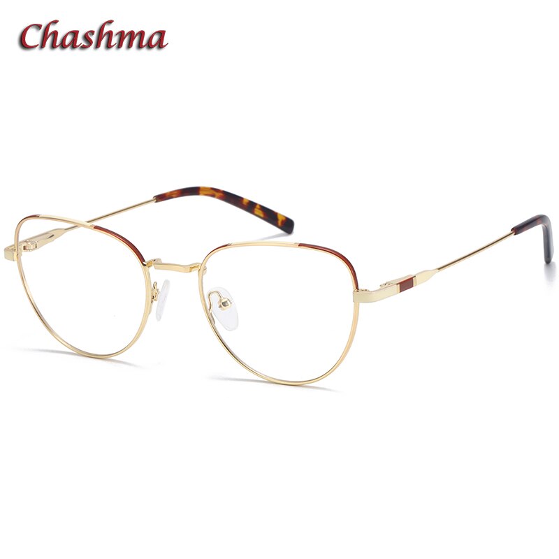 Chashma Ochki Women's Full Rim Square Cat Eye Alloy Eyeglasses 4120 Full Rim Chashma Ochki Default Title  