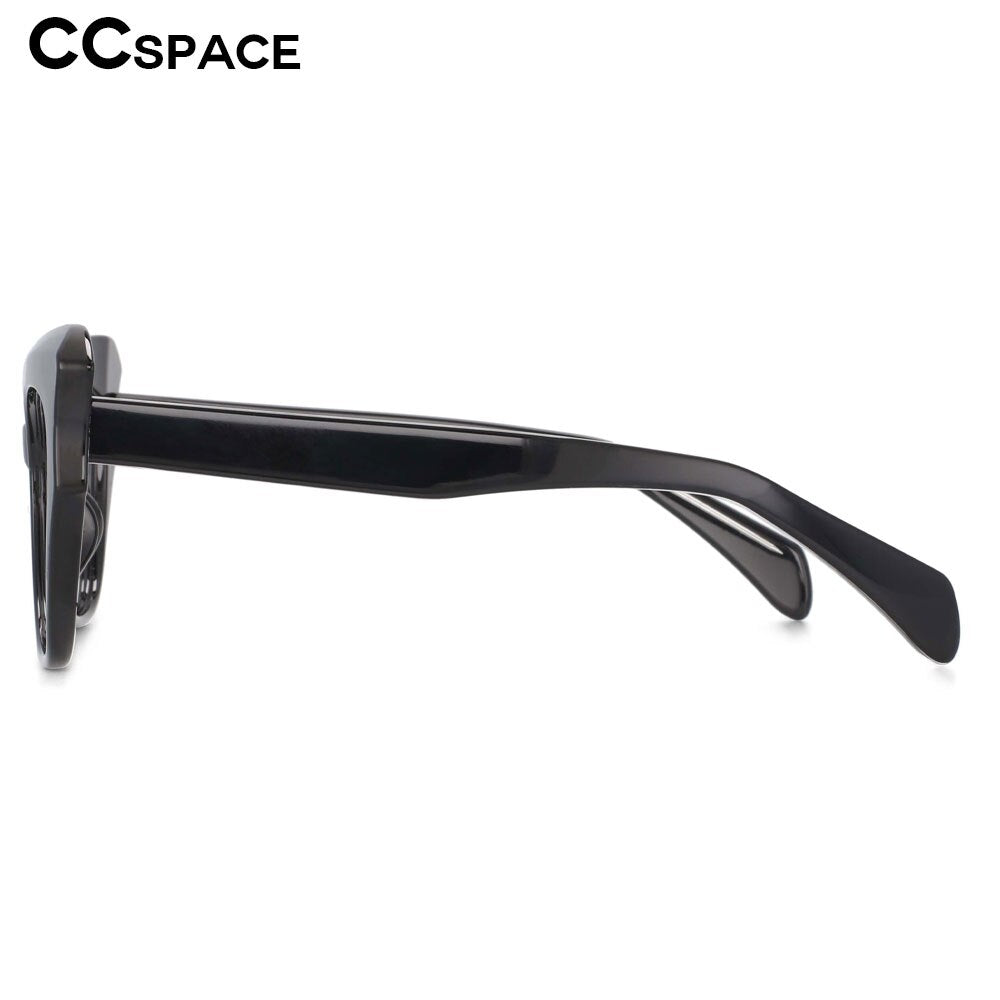 CCspace Women's Full Rim Oversized Cat Eye Tr 90 Titanium Frame Eyeglasses 53814 Full Rim CCspace