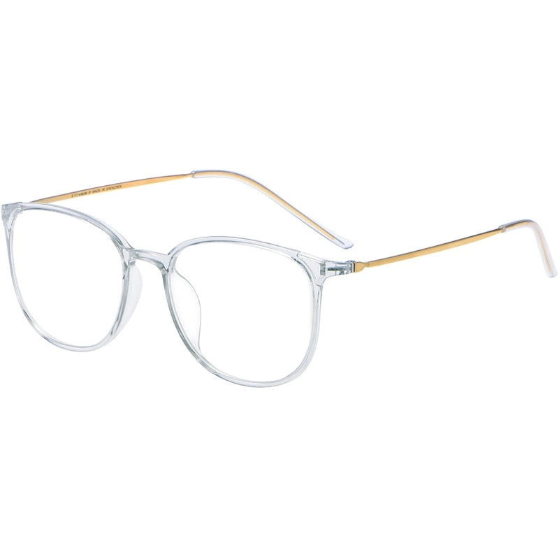 Yimaruili Unisex Full Rim β Titanium Frame Eyeglasses 2212B Full Rim Yimaruili Eyeglasses Transparent