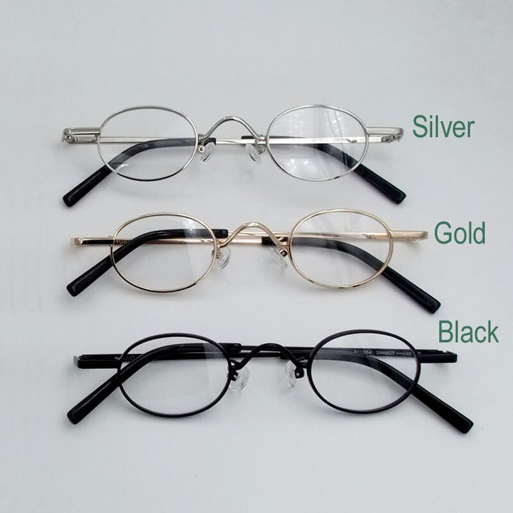 Yujo Unisex Oval Full Rim Reading Glasses Alloy Y026 Reading Glasses Yujo