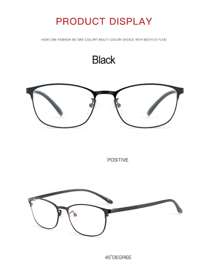Hotony Women's Full Rim TR 90 Resin Alloy Square Frame Eyeglasses 3569 Full Rim Hotony