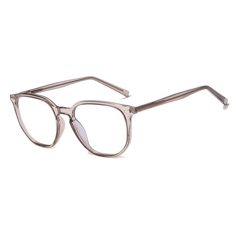 Handoer Unisex Full Rim Round Square Tr 90 Eyeglasses 203 Full Rim Handoer Gray