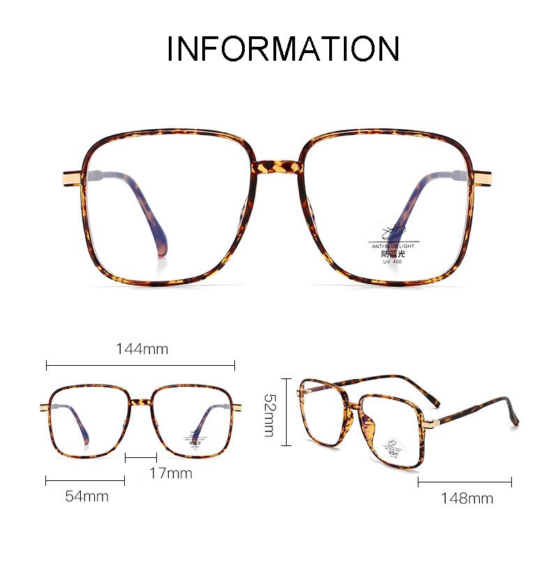 Hotony Unisex Full Rim Square TR 90 Resin Frame Eyeglasses 8877 Full Rim Hotony