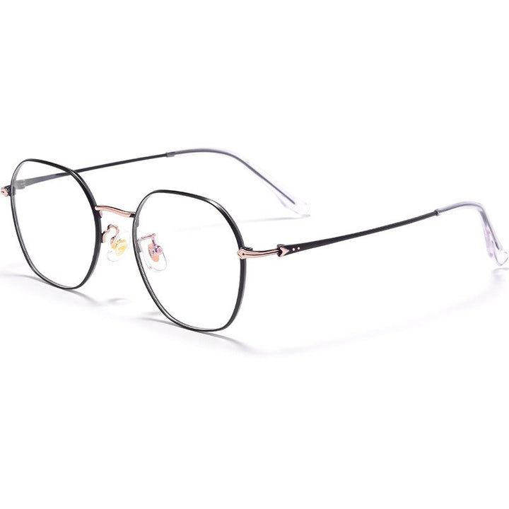 Hotochki Unisex Full Rim Oval Alloy Frame Eyeglasses 53059 Full Rim Hotochki C1