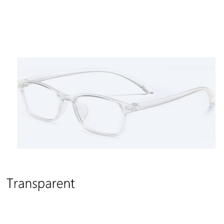 Yimaruili Unisex Full Rim Square Tr 90 Eyeglasses X1x2 Full Rim Yimaruili Eyeglasses WOMEN Transparent