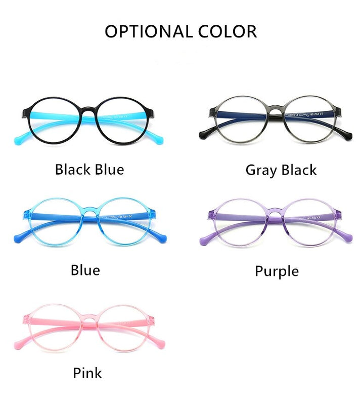 Yimaruili Unisex Children's Full Rim Acetate Frame Eyeglasses YKF2040 Full Rim Yimaruili Eyeglasses