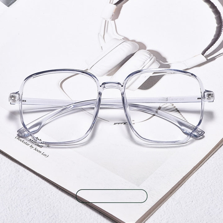 Yimaruili Unisex Full Rim Acetate Polygon Frame Eyeglasses D147 Full Rim Yimaruili Eyeglasses Light Blue