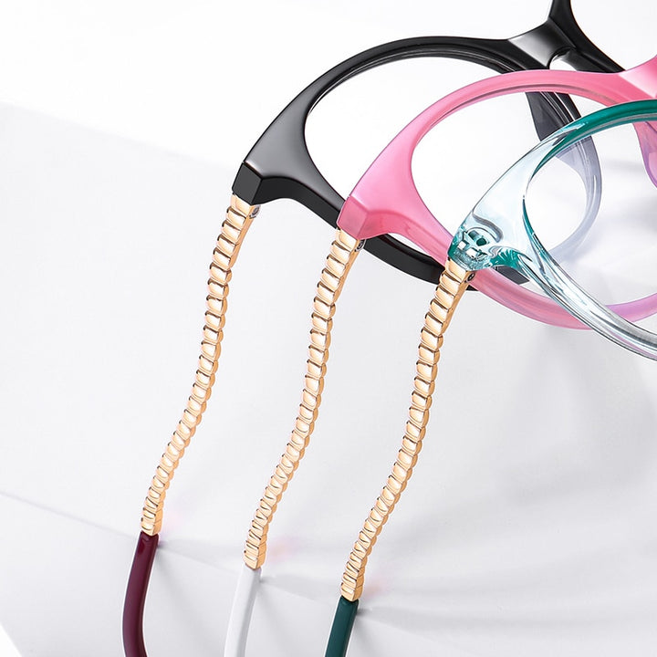 Gmei Women's Full Rim TR 90 Metal Round Frame Eyeglasses 2067 Full Rim Gmei Optical