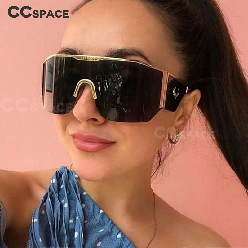 CCspace Women's Full Rim Oversized Square Resin Frame Sunglasses 53016 Sunglasses CCspace Sunglasses