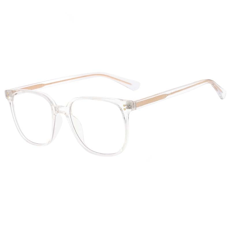 CCspace Unisex Full Rim Square Tr 90 Eyeglasses 53324 Full Rim CCspace Clear