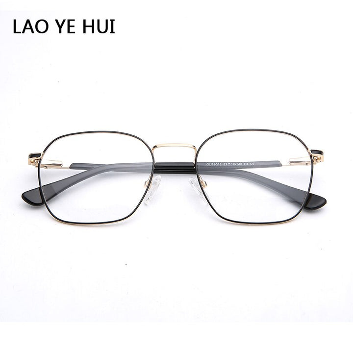 Laoyehui Unisex Eyeglasses Alloy Ultra Light Polygon Frame 9012 Full Rim Laoyehui c4