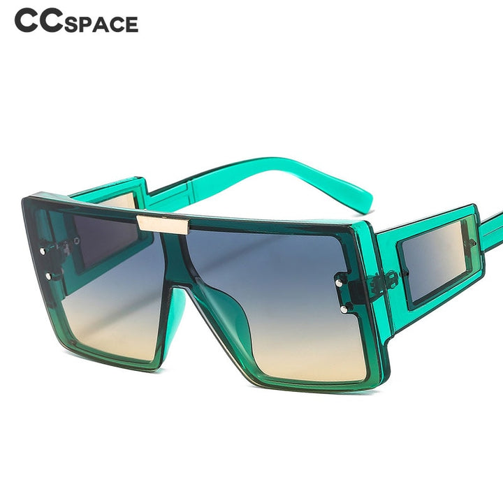 CCspace Women's Full Rim Oversized Square Resin Frame Sunglasses 46661 Sunglasses CCspace Sunglasses