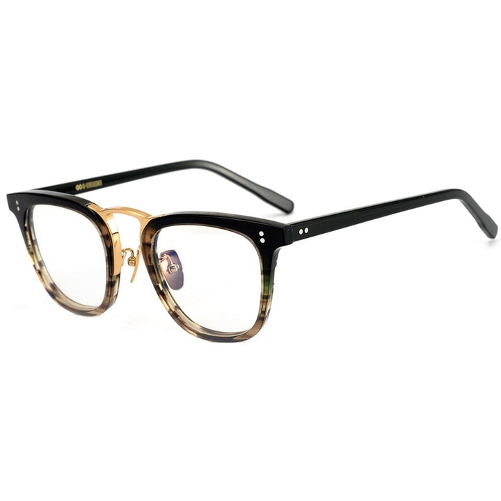 Yimaruili Men's Full Rim Acetate Frame Eyeglasses Y001 Full Rim Yimaruili Eyeglasses