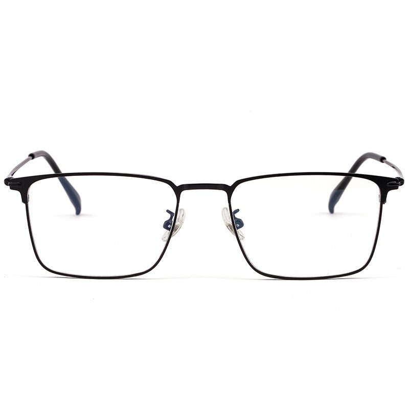 Reven Jate Men's Full Rim Square Alloy Eyeglasses 0606 Full Rim Reven Jate