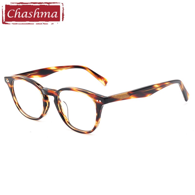 Chashma Ottica Unisex Full Rim Round Square Acetate Eyeglasses 7921 Full Rim Chashma Ottica