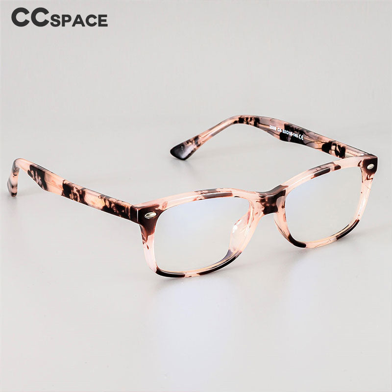 CCspace Unisex Full Rim Square Tr 90 Titanium Frame Eyeglasses 51018 Full Rim CCspace