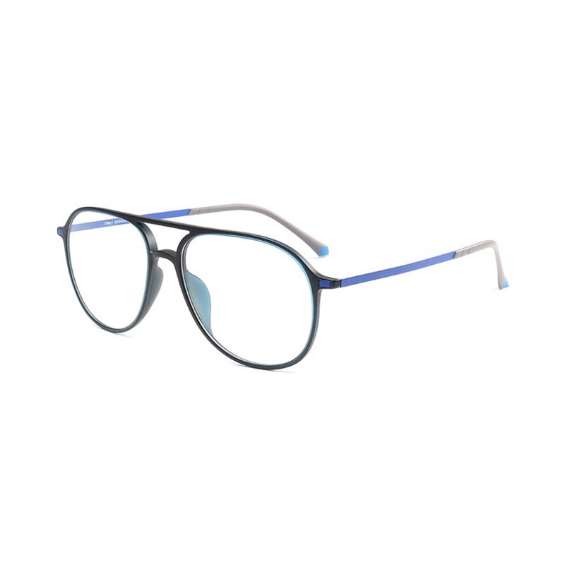 Reven Jate Unisex Full Rim Oval Acetate Eyeglasses 1116 Full Rim Reven Jate C5blue