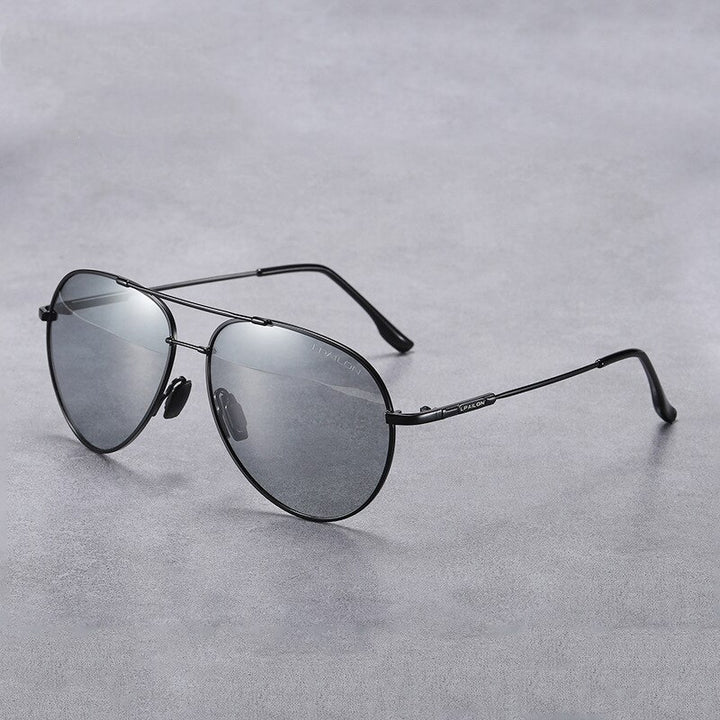Yimaruili Men's Full Rim Double Bridge Alloy Frame Polarized Sunglasses 889 Sunglasses Yimaruili Sunglasses Photochromic Other