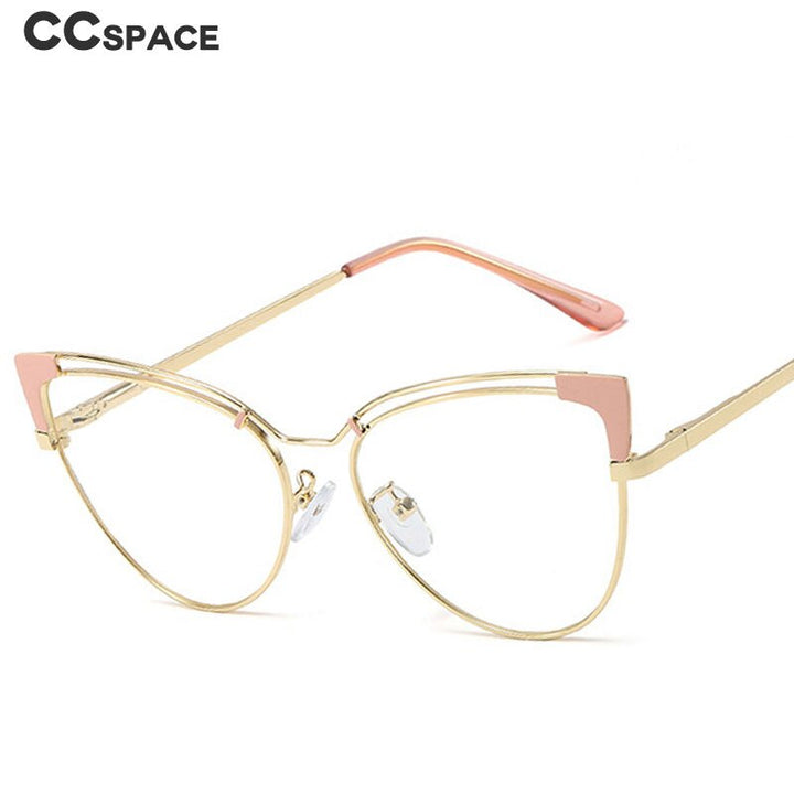 CCspace Full Rim Cat Eye Alloy Frame Eyeglasses 48297 Full Rim CCspace