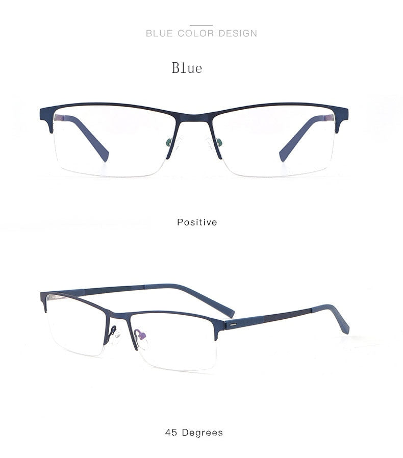 Hotochki Unisex Semi Rim Square Alloy Frame Eyeglasses 8839 Semi Rim Hotochki