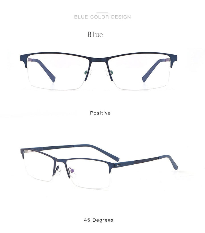 Hotochki Unisex Semi Rim Square Alloy Frame Eyeglasses 8839 Semi Rim Hotochki