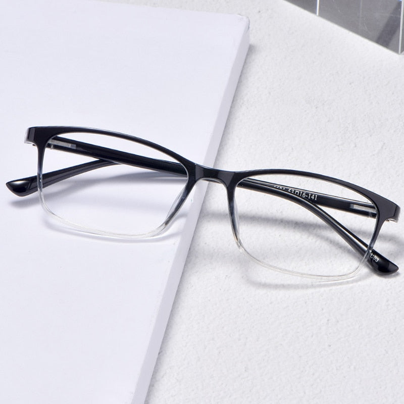 Hotony Women's Full Rim Square Acetate Frame Eyeglasses 6631 Full Rim Hotony