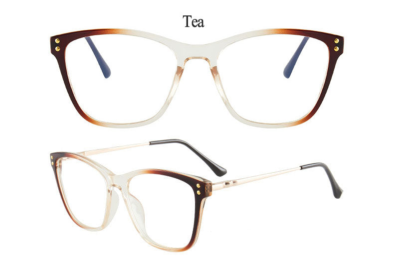 Hotony Women's Full Rim TR 90 Resin Cat Eye Frame Eyeglasses 7032 Full Rim Hotony