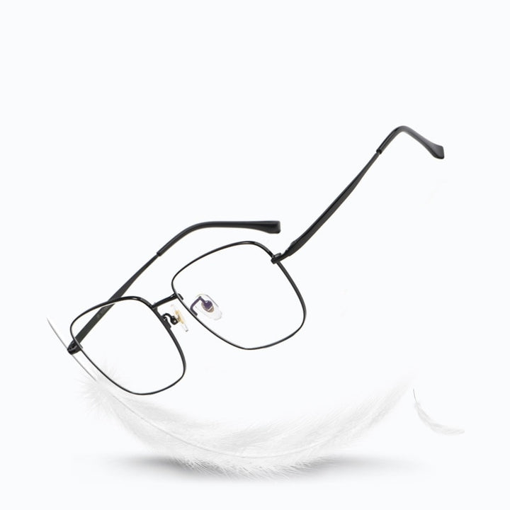 Yimaruili Unisex Full Rim Titanium Round Frame Eyeglasses T3501 Full Rim Yimaruili Eyeglasses