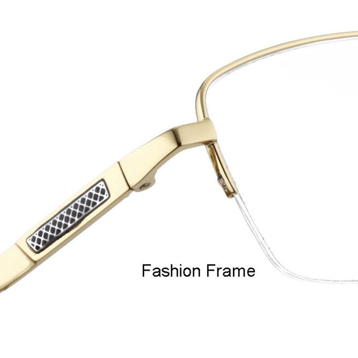 Hotochki Men's Titanium Memory Alloy Eyeglasses Lr7818 Full Rim Hotochki