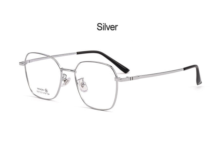 Hotochki Unisex Full Rim Polygon Memory Alloy Frame Eyeglasses 68013 Full Rim Hotochki